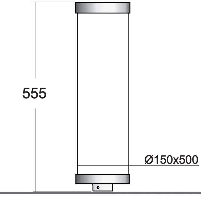 Tubenleuchte 37 A2 für Wand- und Standleuchten