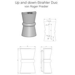 Up and down-Strahler mit Sicherheitsglas Duo
