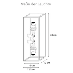 Up-and-Down Manufaktur-Leuchte Vitrine Marron