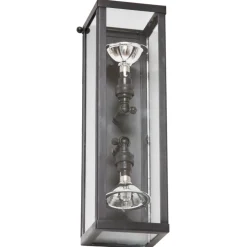 Up-and-Down Manufaktur-Leuchte Vitrine Marron