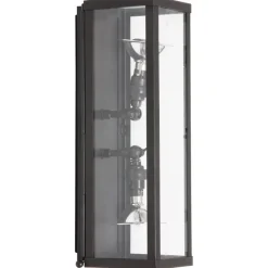 Up-and-Down Manufaktur-Leuchte Vitrine Marron