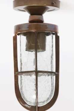Vergitterte Deckenleuchte mit craqueliertem Glas Airegon
