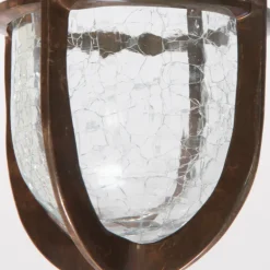 Vergitterte Deckenleuchte mit craqueliertem Glas Airegon