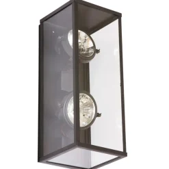 Vertikale zweiflammige Strahler-Wandleuchte Vitrine