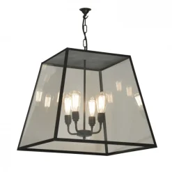 Vierflammige Pyramidenstumpf-Hängelaterne 7635/XL