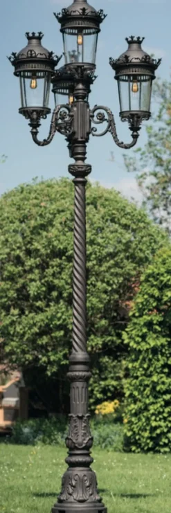 Vierflammige Standleuchte aus Schmiedeeisen AL 6814