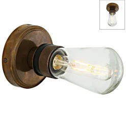 Wand- oder Deckenleuchte Corlia mit Glaskolben und LED, IP65