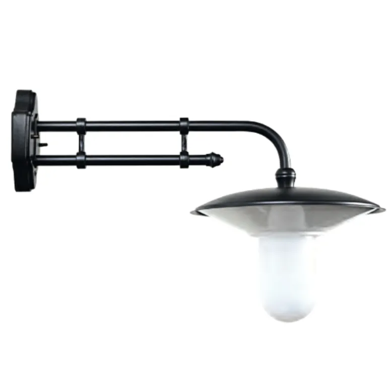 Wandlampe für Außen mit Doppelrohr-Wandarm