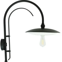 Wandlampe für außen mit großem Bogenarm