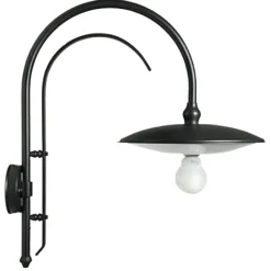 Wandlampe für außen mit großem Bogenarm
