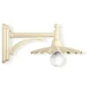 Wandlampe für außen mit plissiertem Schirm