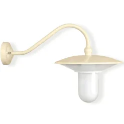 Wandlampe für außen mit Schwanenhals-Wandarm