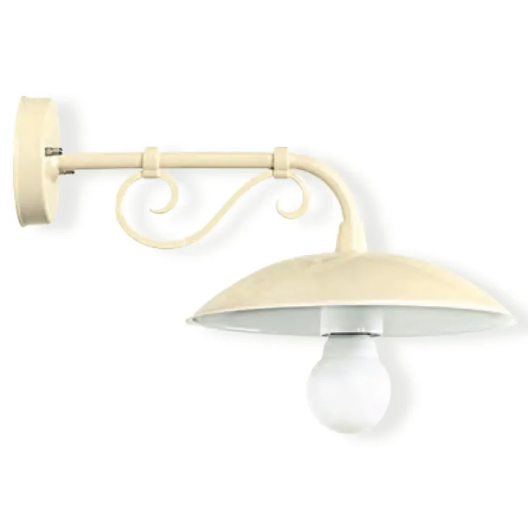 Wandlampe für Außen mit verzierter Armstütze