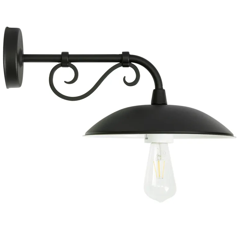 Wandlampe für Außen mit verzierter Armstütze