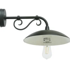 Wandlampe für Außen mit verzierter Armstütze