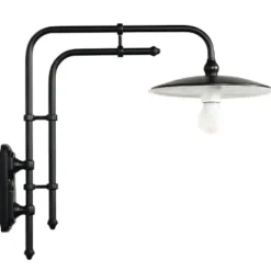Wandlampe für außen ohne Glas mit Doppelrohrwandarm