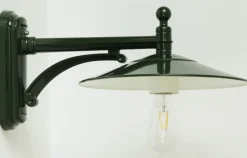 Wandlampe für außen ohne Glas mit Armstütze