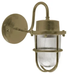 Wandlampe N° 563 aus Messing im Schiffsleuchten-Stil