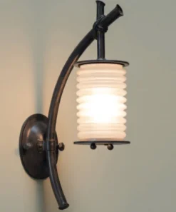 Wandlampion in asiatischem Stil aus Schmiedeeisen WL 3644