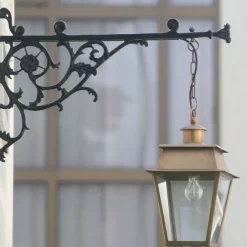 Wandlaterne Bordeaux mit Wandarm Fleur