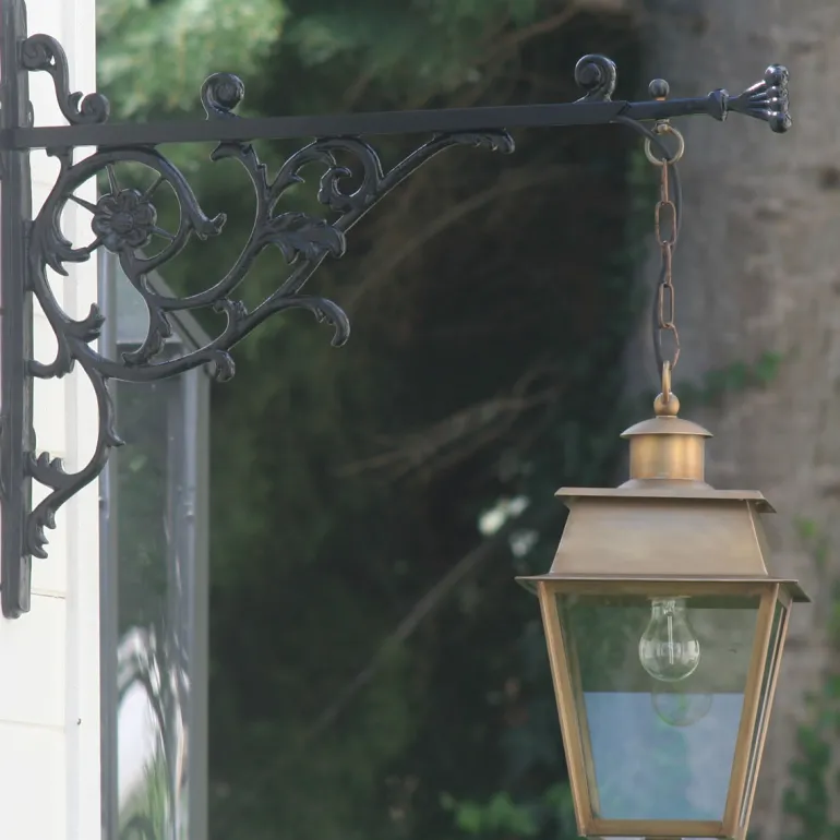 Wandlaterne Bordeaux mit Wandarm Fleur