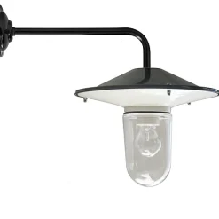 Wandleuchte Flensburg RO 130 mit Glassturz und Einrohr-Wandarm