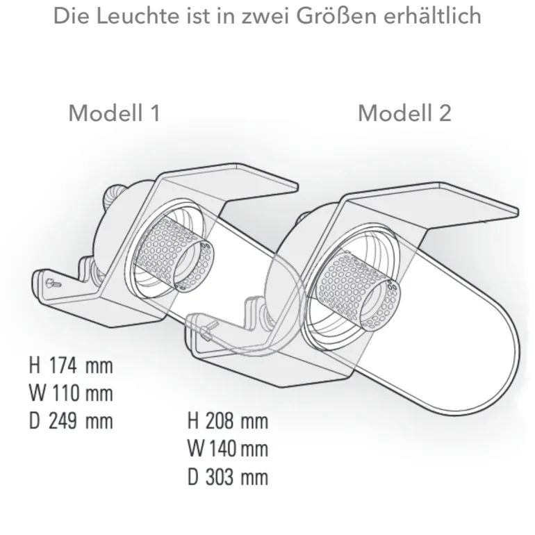 Wandleuchte für Außen mit Glaszylinder Sherlock