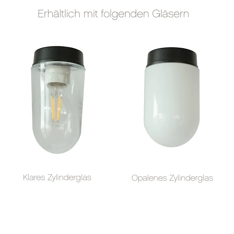 Wandleuchte im Fabrikstil mit langem Wandarm W490L (Ø 48 cm)