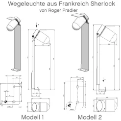 Wegeleuchte aus Frankreich Sherlock