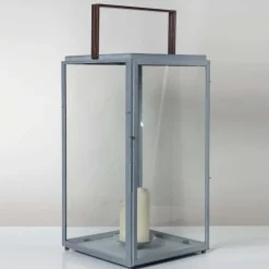 Windlicht aus Zink oder Messing für Terrassen Bellecour (Höhe 65 cm)