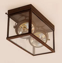 Zwei- oder Dreiflammige Deckenleuchte Vitrine 2L.3L