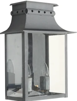 Zweiflammige Biedermeier-Wandleuchte Longchamp