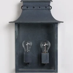 Zweiflammige Biedermeier-Wandleuchte Longchamp