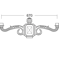 Zweiflammige Standleuchte Arystoteles.Berlin.30