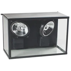 Zweiflammige Strahler-Wandleuchte Vitrine